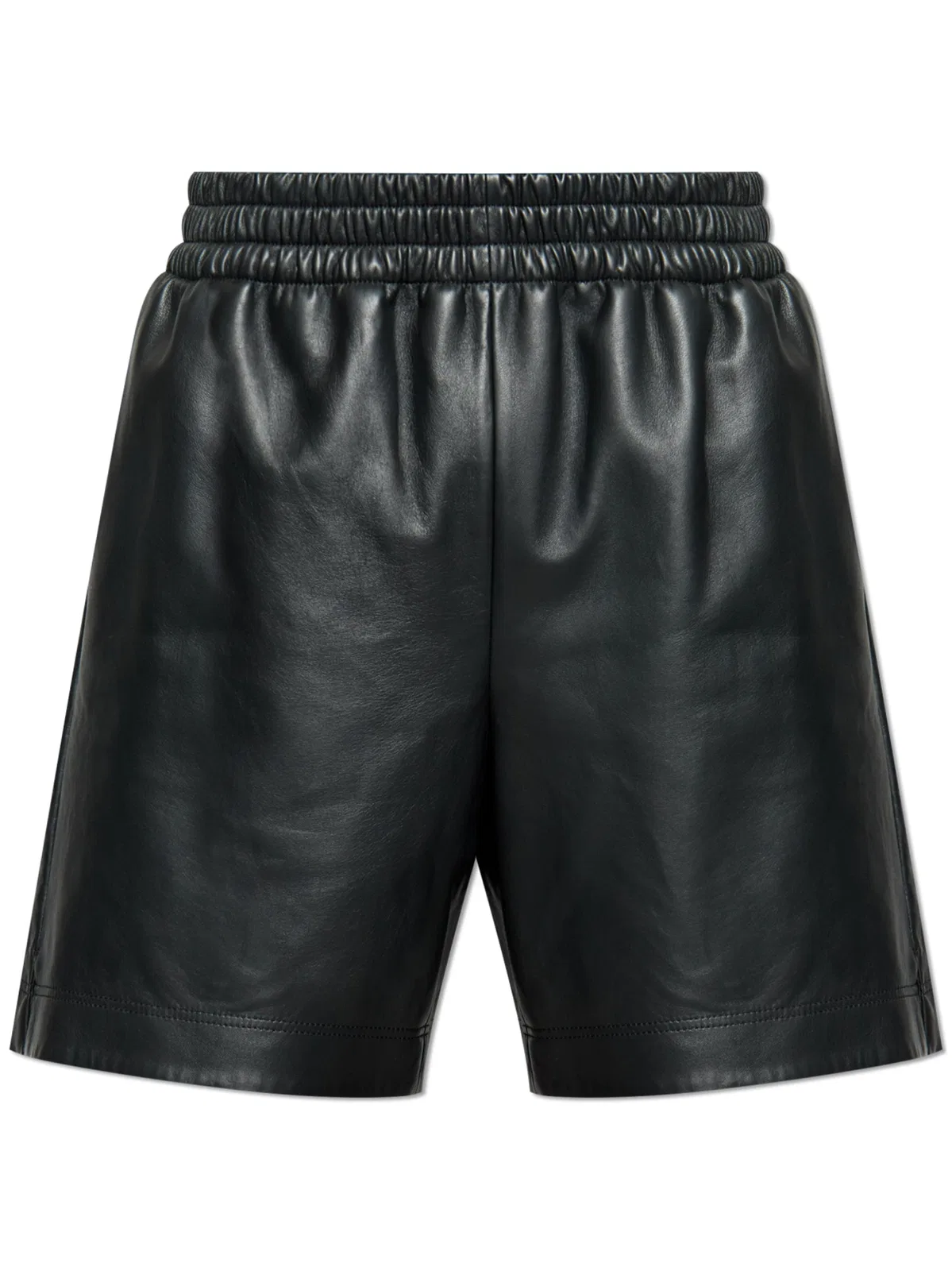 Gucci Black Lambskin Shorts