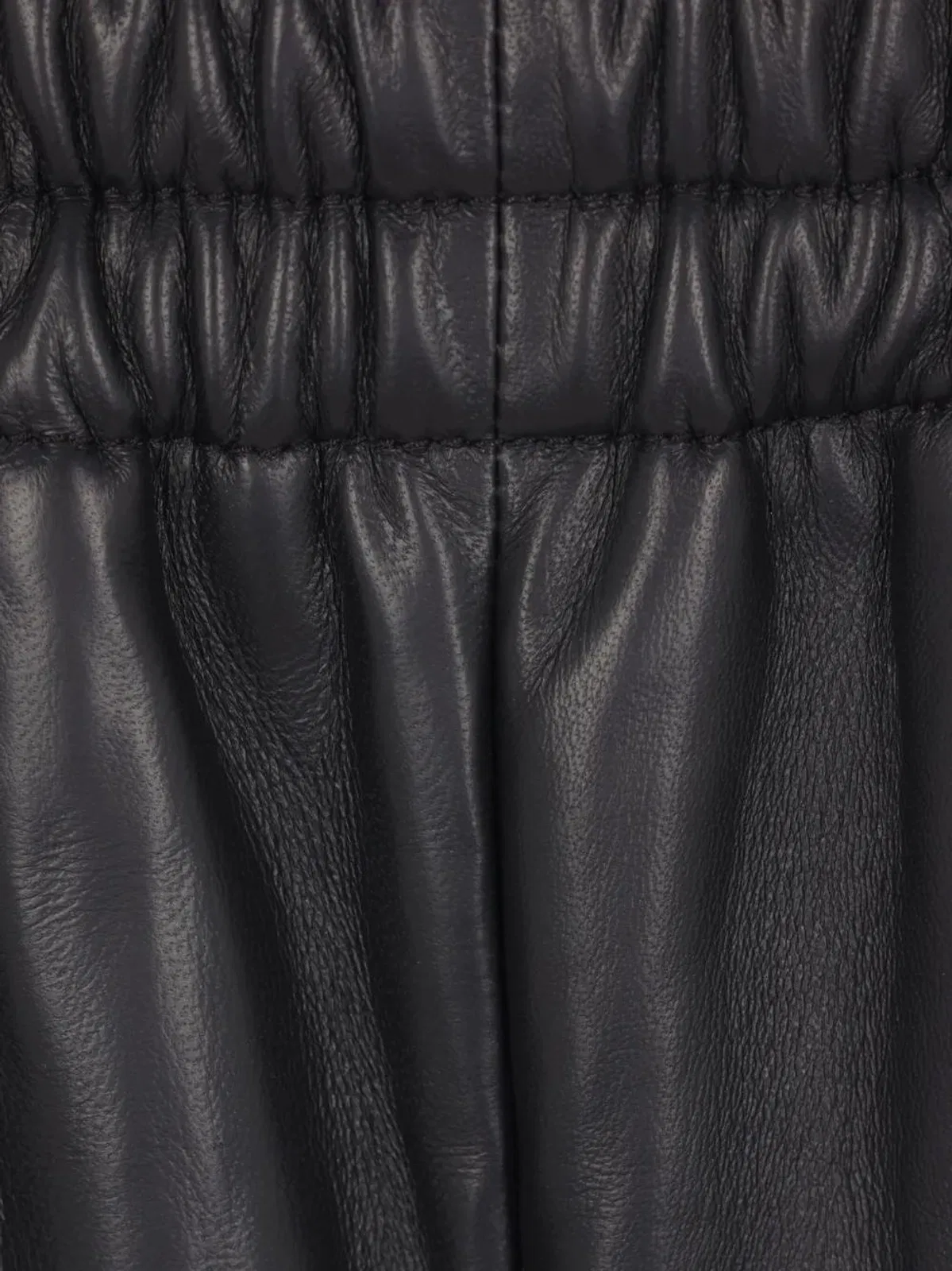 Gucci Black Lambskin Shorts