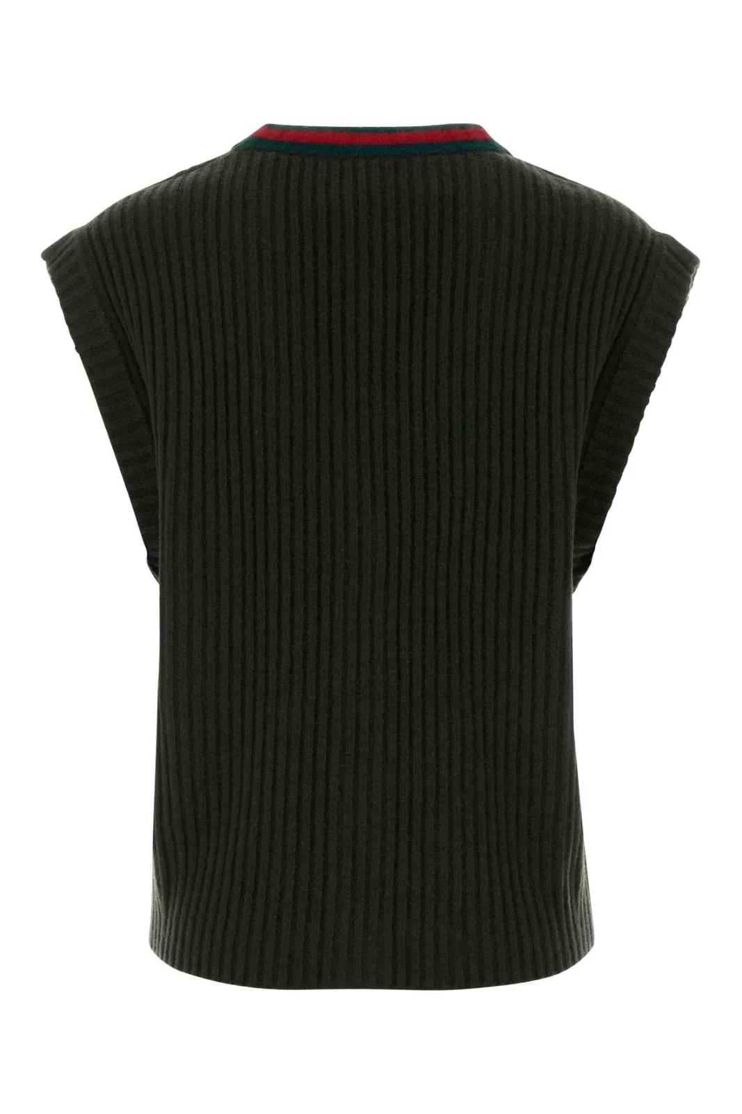 Gucci Bottle Green Wool Vest