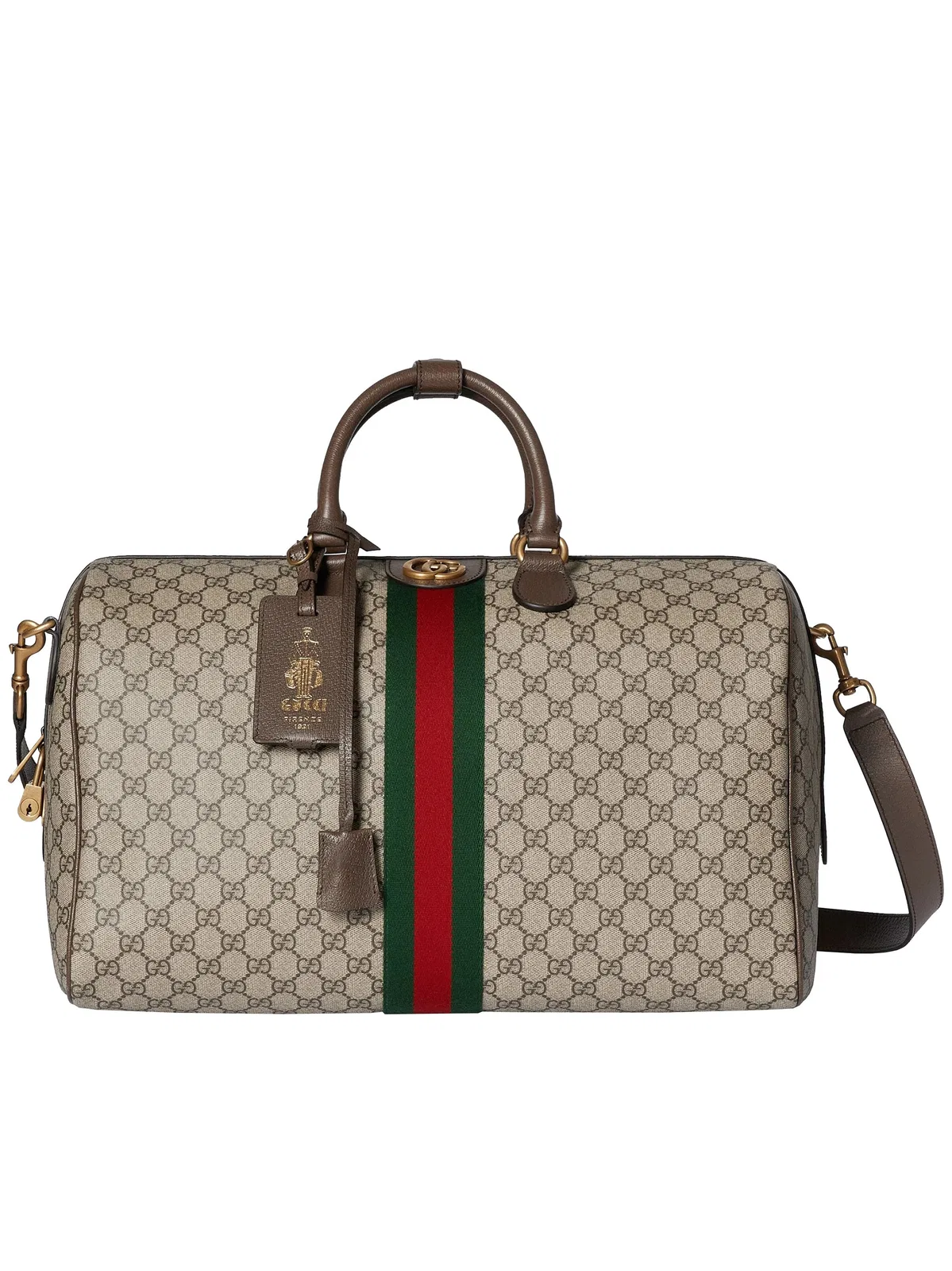 Gucci Printed Canvas Travel Bag