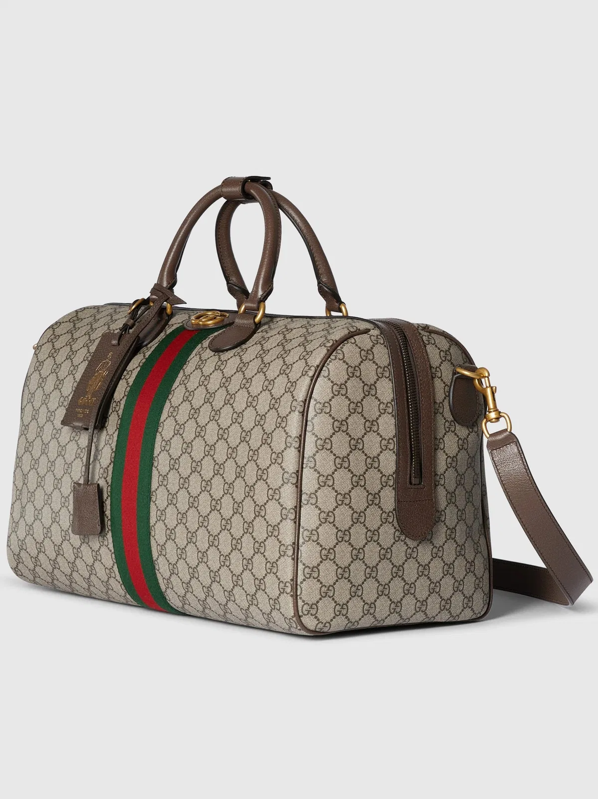 Gucci Printed Canvas Travel Bag