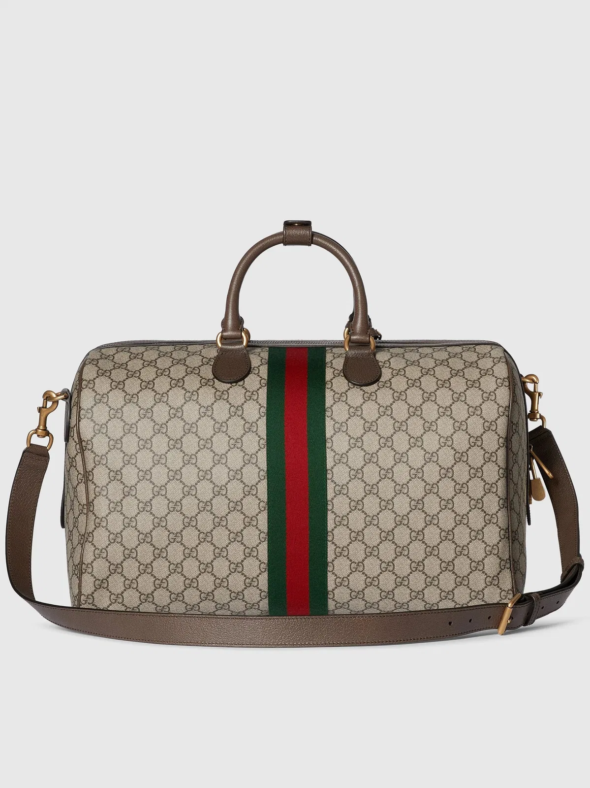 Gucci Printed Canvas Travel Bag