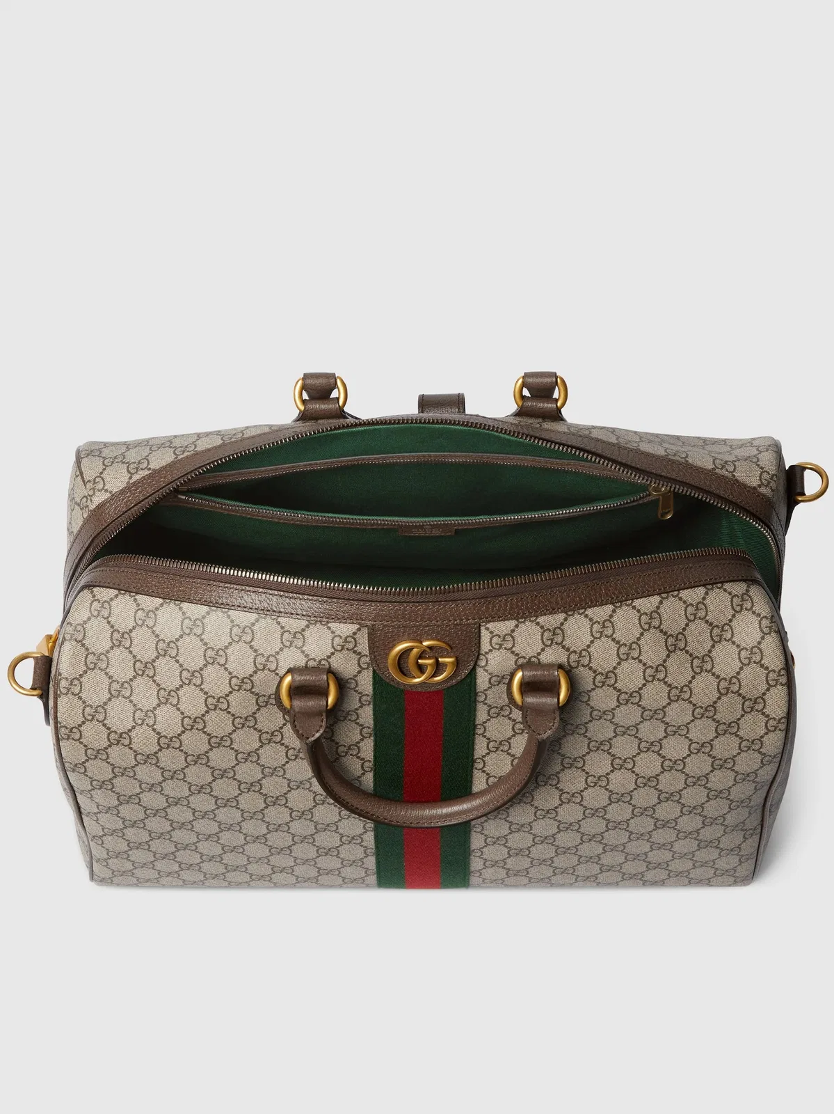 Gucci Printed Canvas Travel Bag