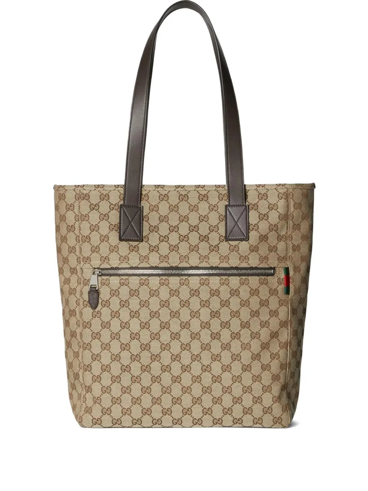 Gucci Men Brown Canvas Bag