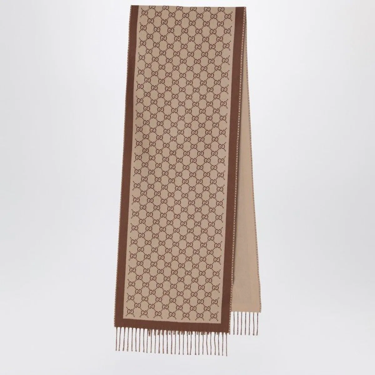 Gucci Embroidered Wool Scarf