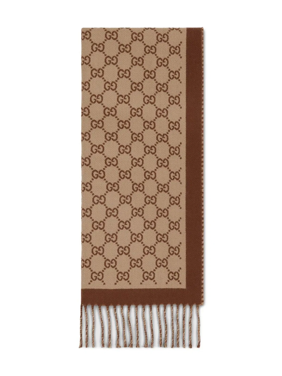 Gucci Embroidered Wool Scarf