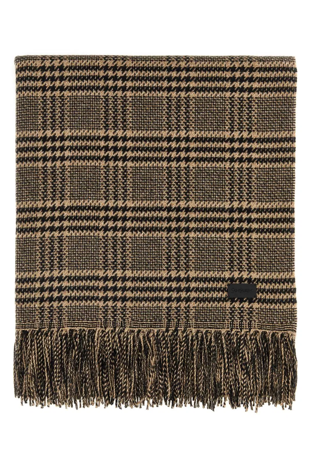 Saint Laurent Embroidered Silk Blend Scarf