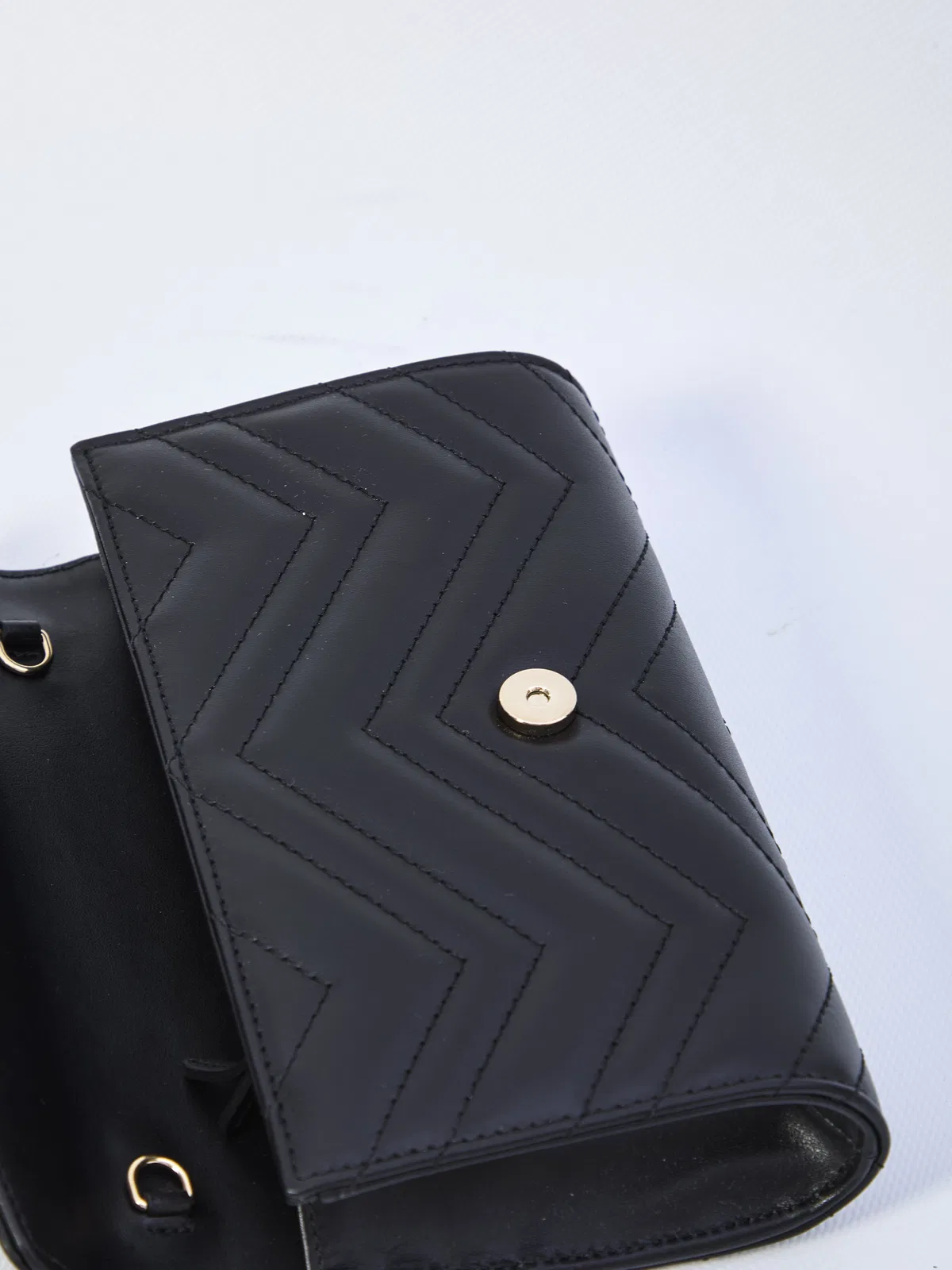 Gucci Gg Marmont Leather Wallet On Chain