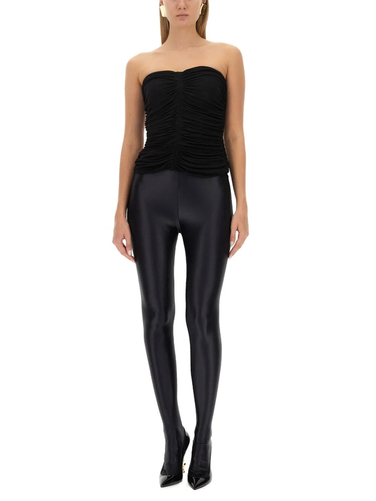 Saint Laurent Crepe Jersey Bustier