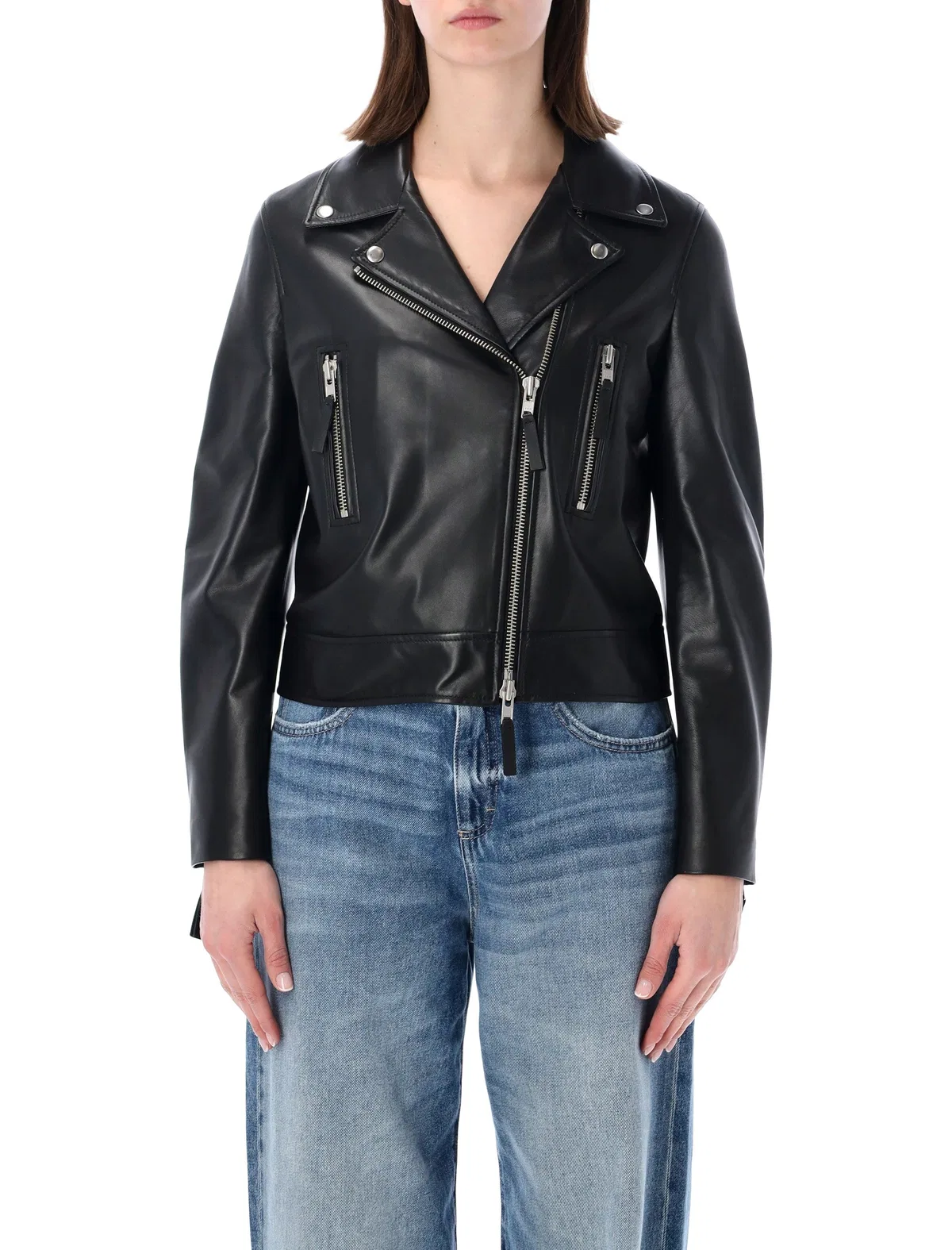 Sword Classic Biker Leather Jacket
