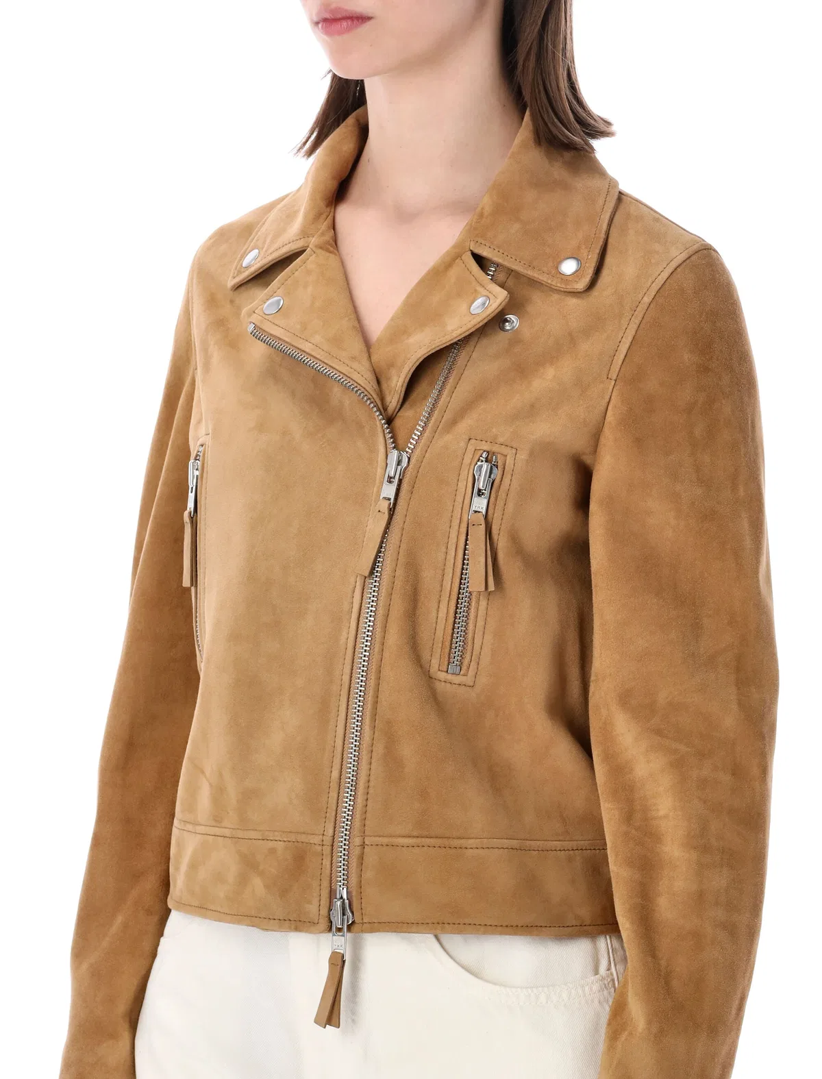 Sword Classic Biker Suede Leather Jacket