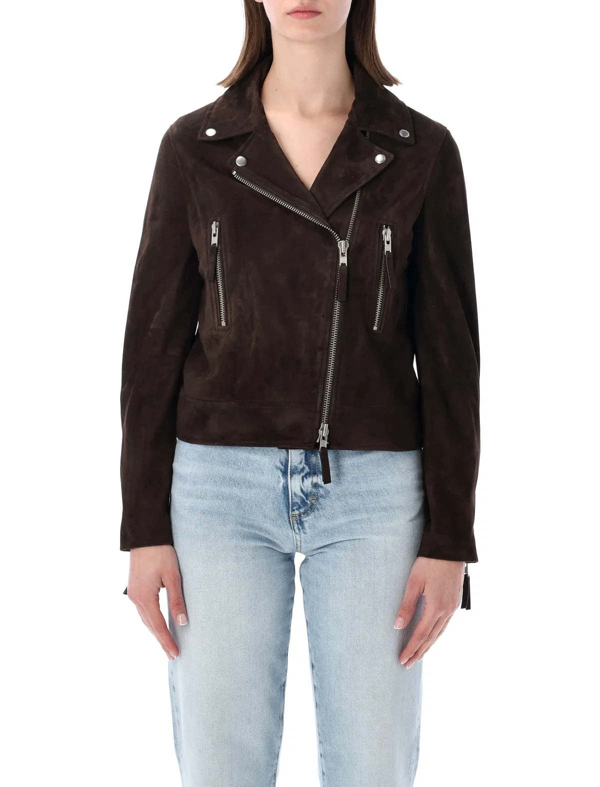 Sword Classic Biker Suede Leather Jacket