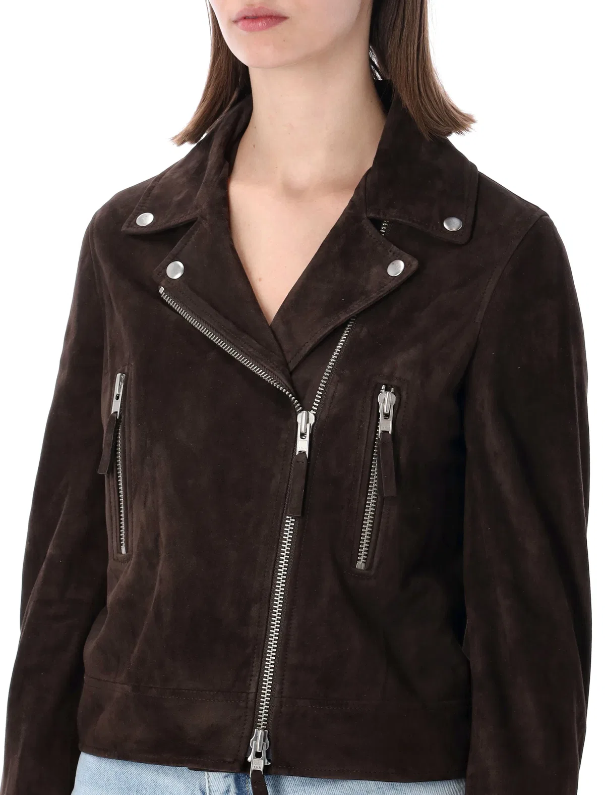 Sword Classic Biker Suede Leather Jacket