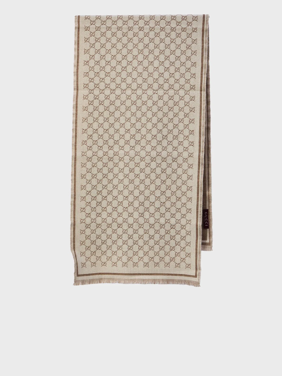 Gucci Embroidered Wool Scarf