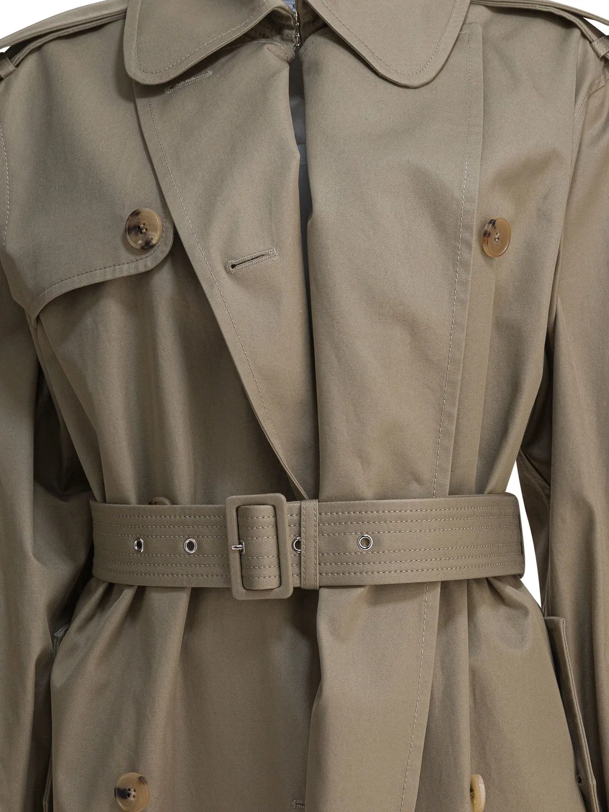 Alexander Mcqueen Beige Cotton Trench