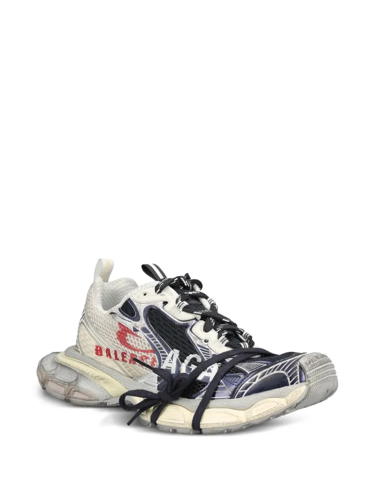 Balenciaga Eggshell Red Navy Sneakers