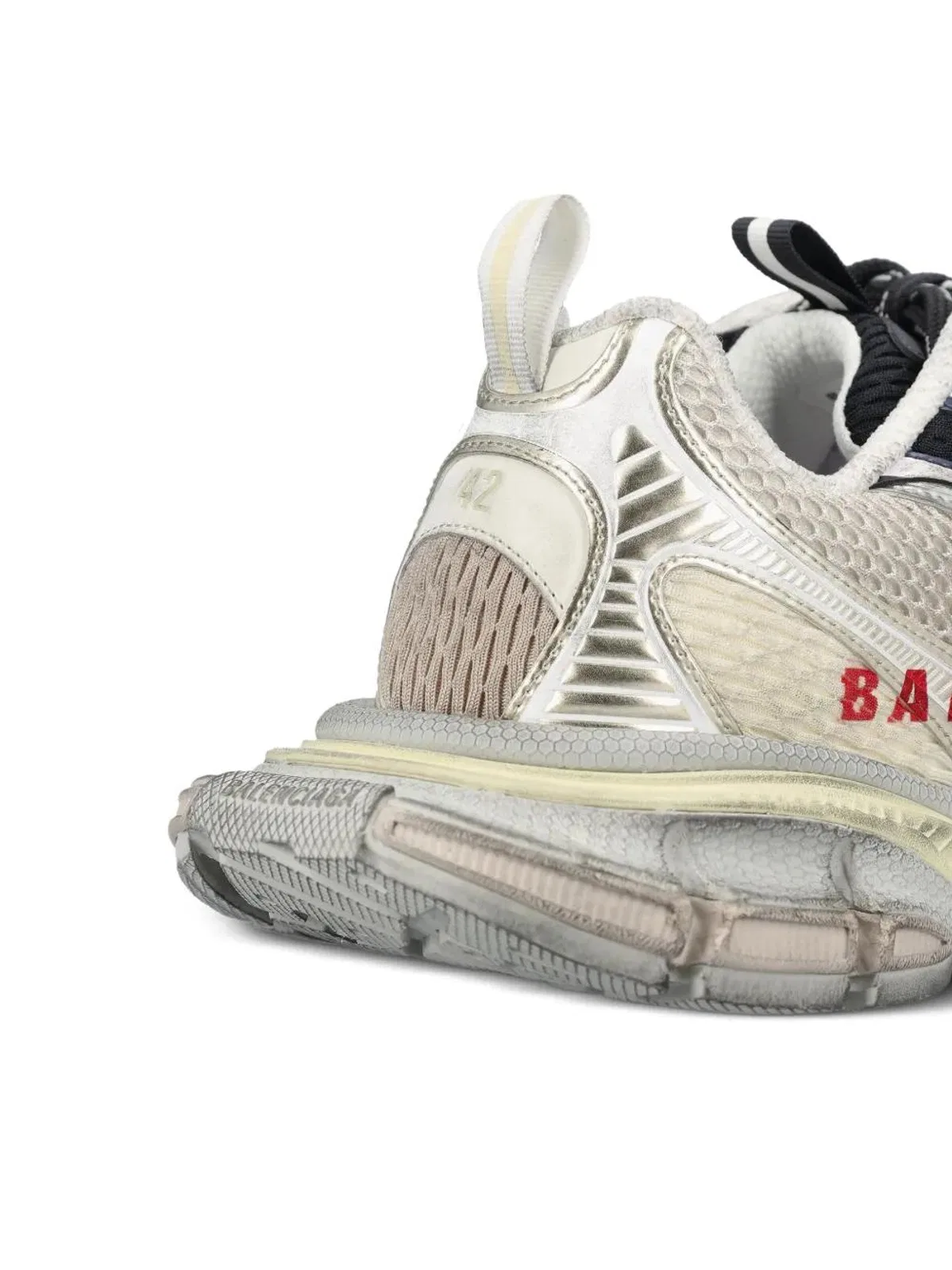 Balenciaga Eggshell Red Navy Sneakers