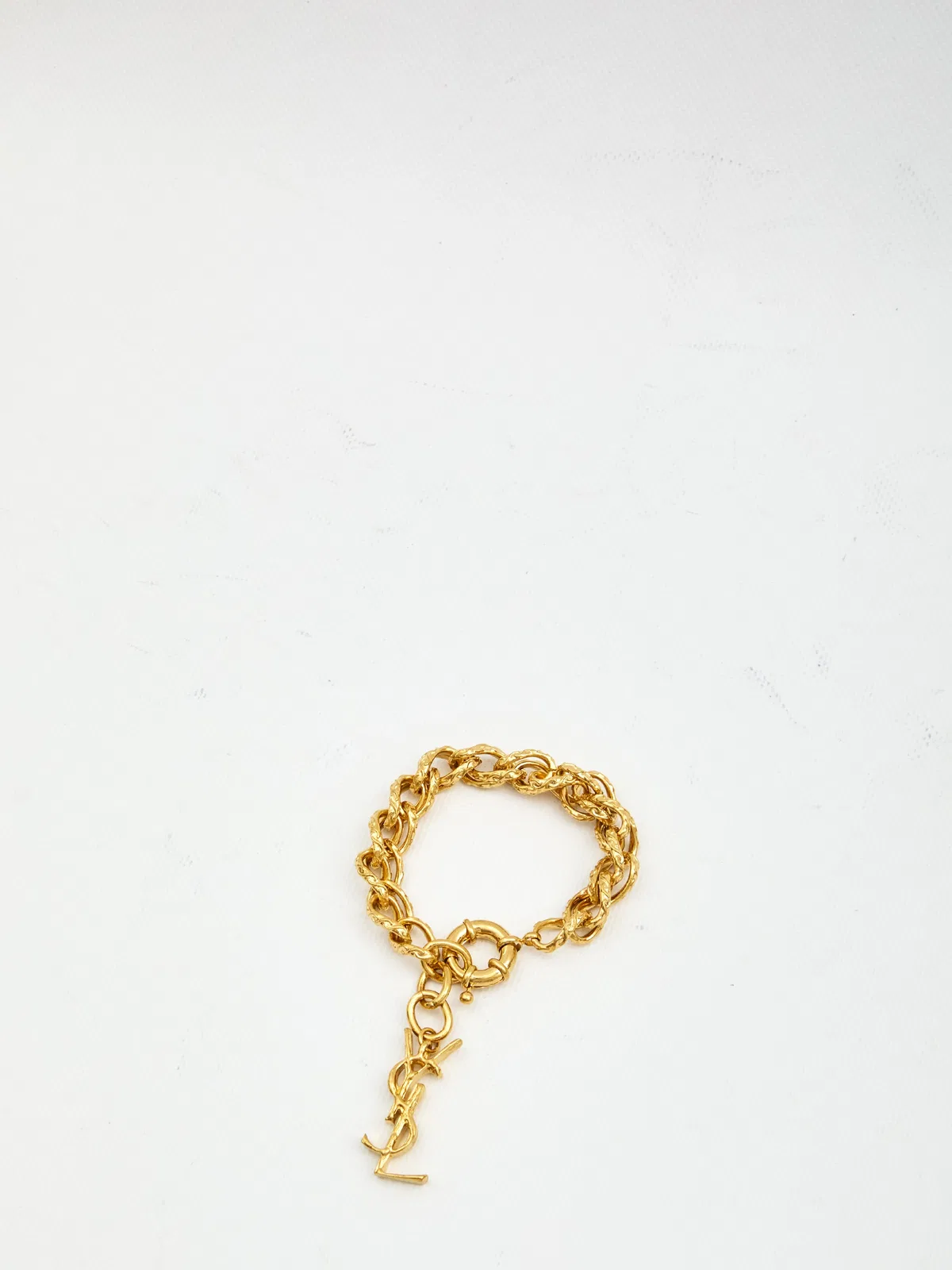 Saint Laurent Metal Rope Chain Bracelet