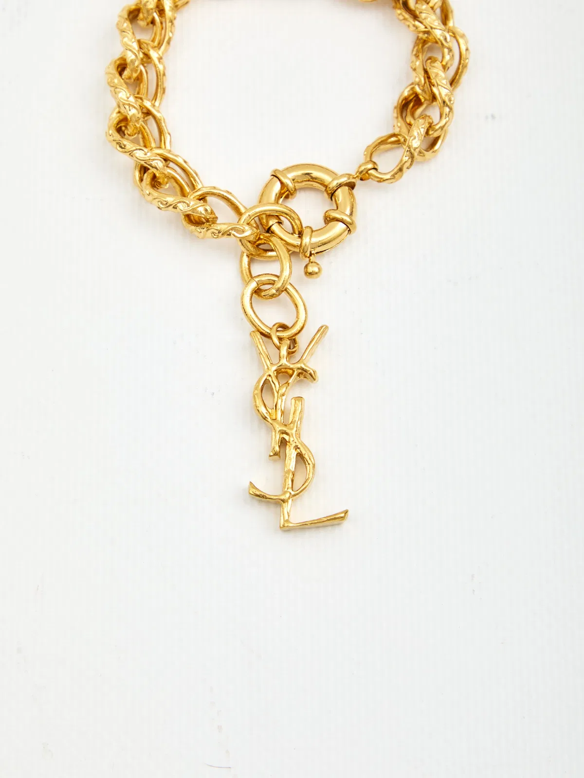 Saint Laurent Metal Rope Chain Bracelet