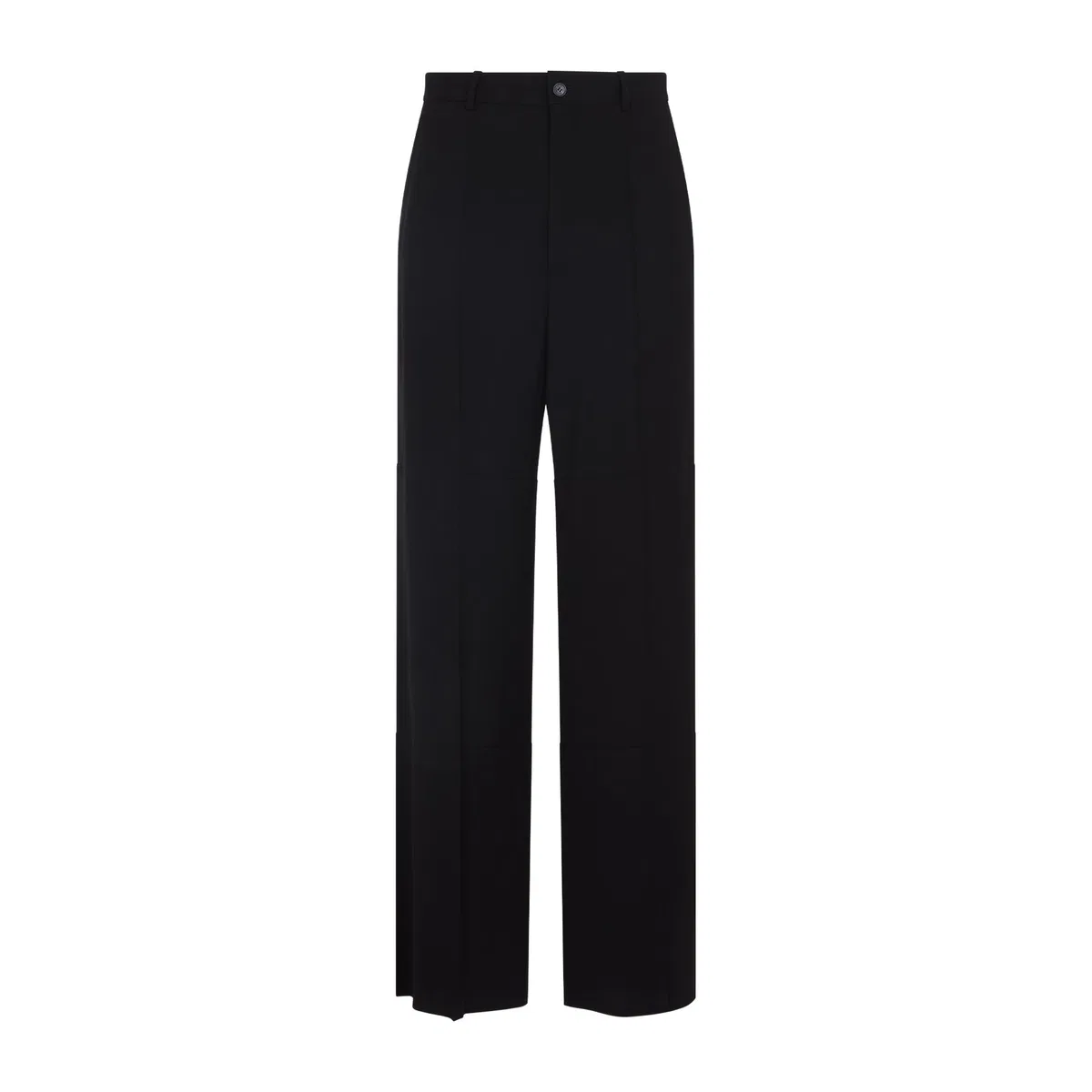 Balenciaga Black Viscose Wool Tailored Pants
