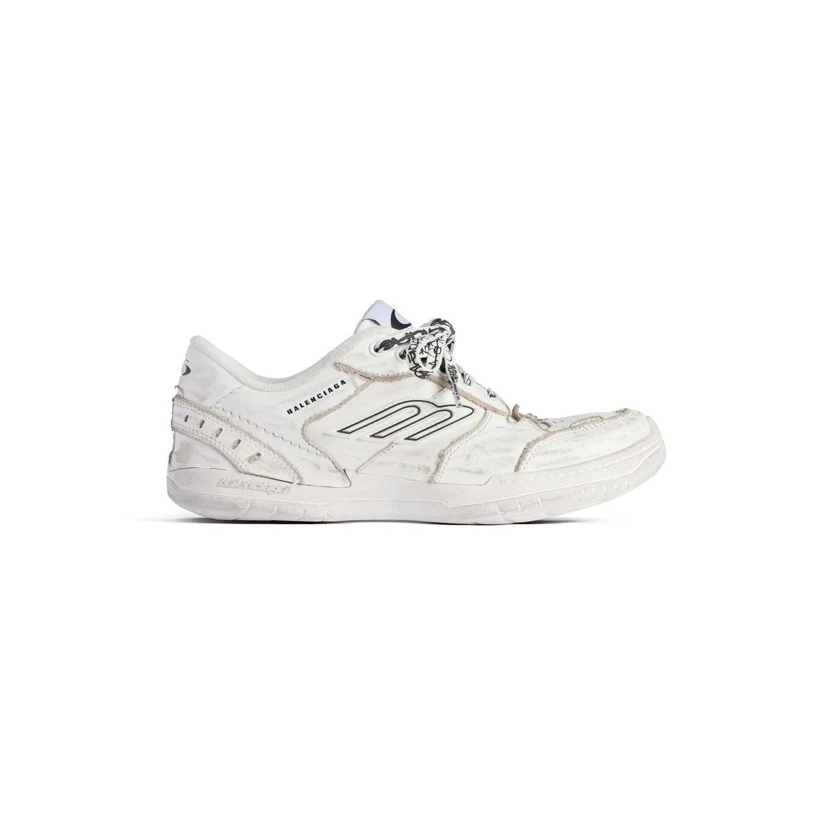 Balenciaga White Leather Hamptons Medium