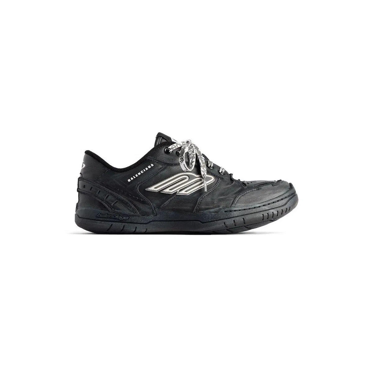 Balenciaga Hamptons Black Cowskin Polyester Sneaker