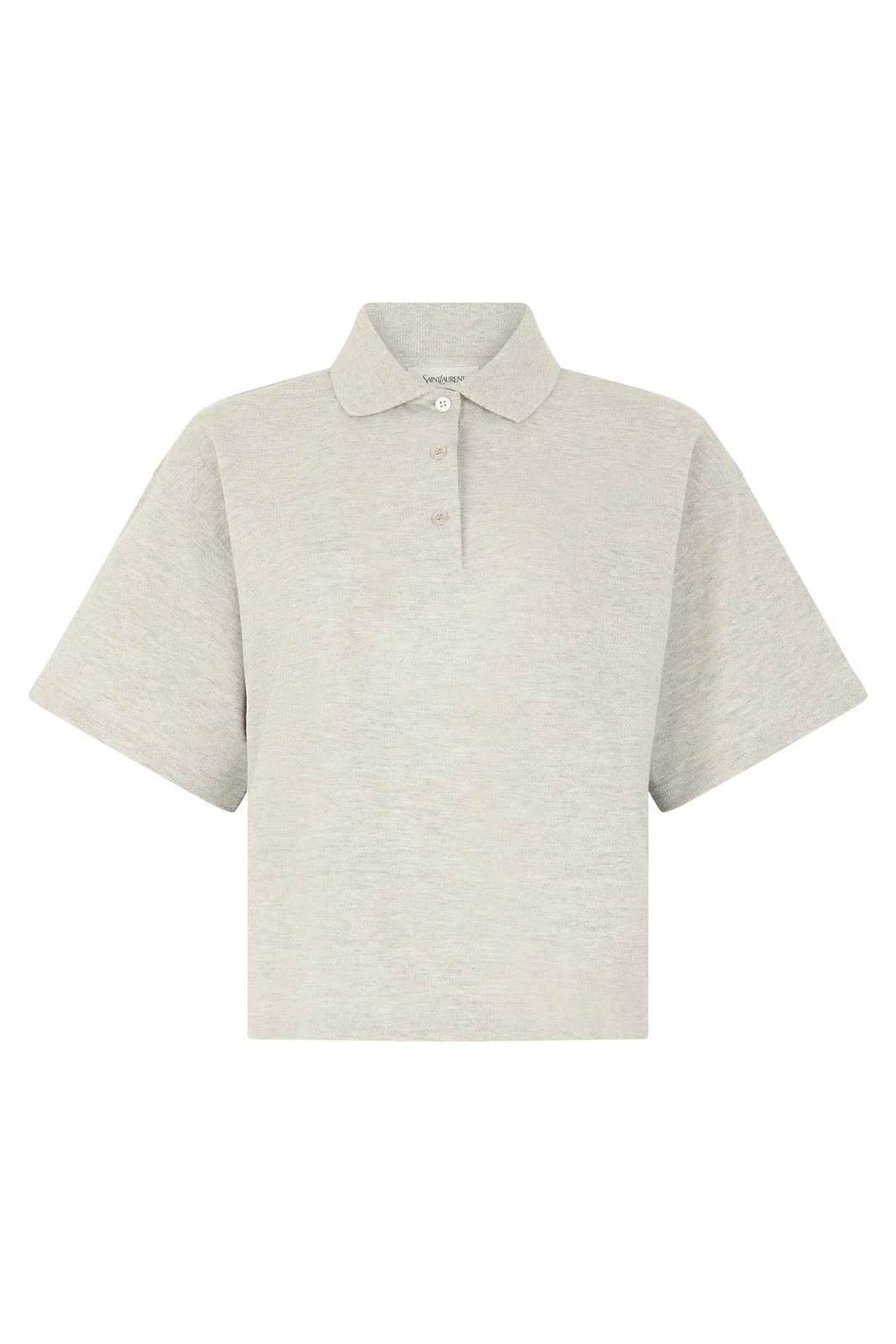 Saint Laurent Polo In Pique Of Mixed Cotton