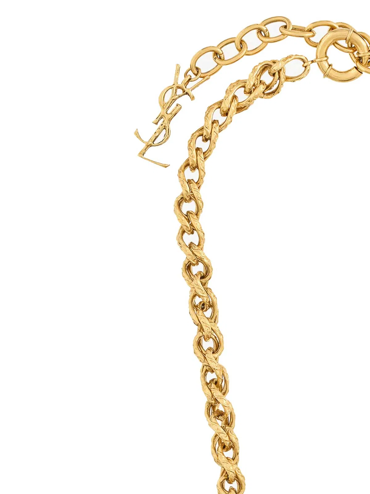 Saint Laurent Golden Rope-Chain Necklace