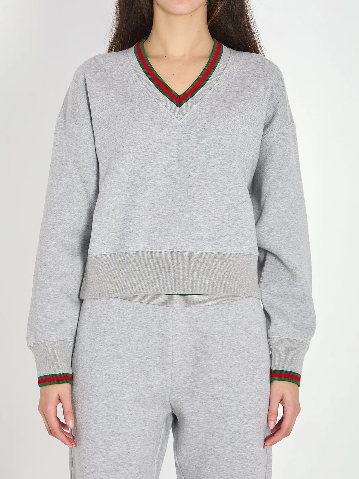 Gucci Grey Cotton Blend Sweatshirt