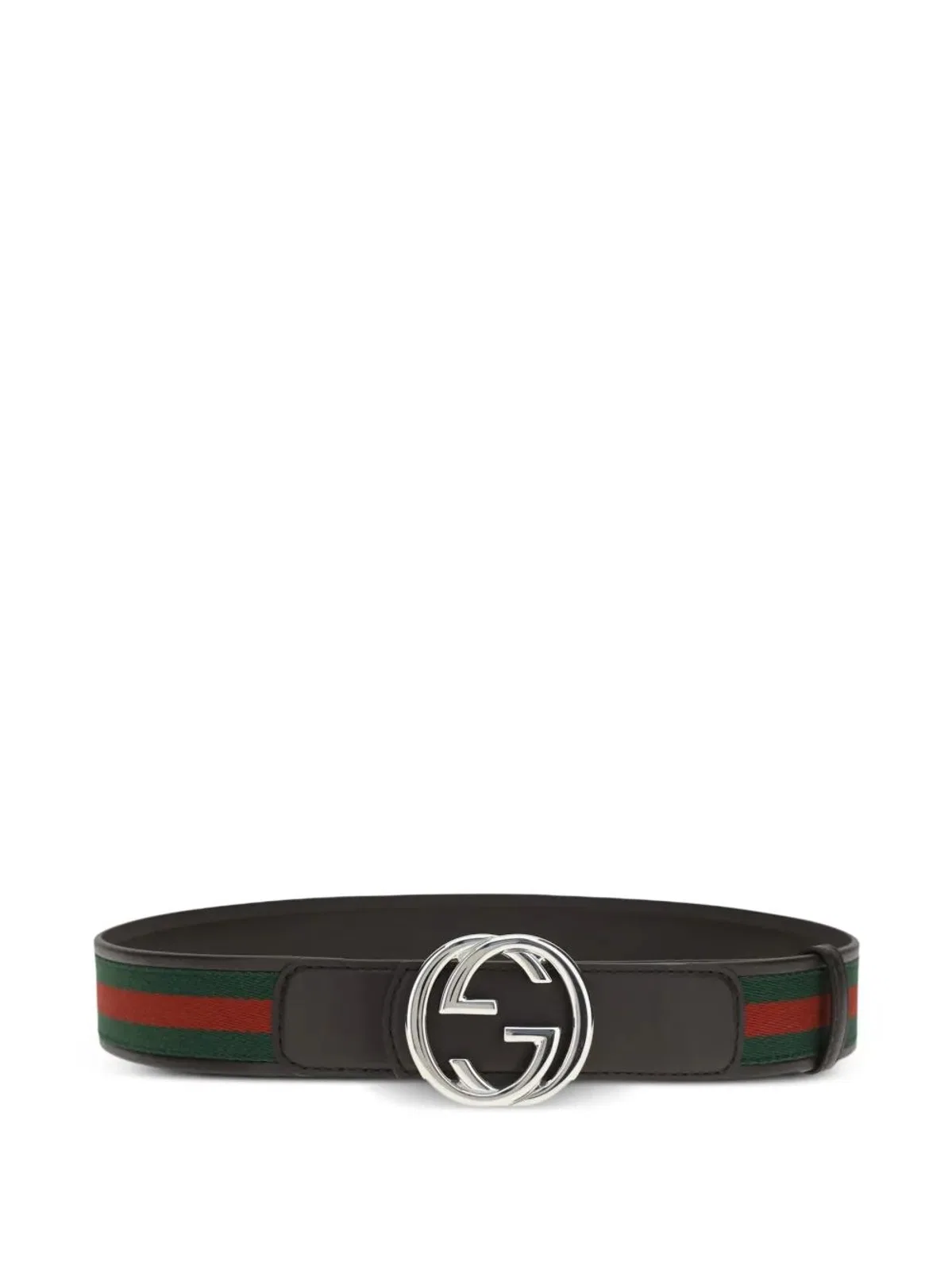 Gucci Reversible Moon Canvas Calf Leather Belt
