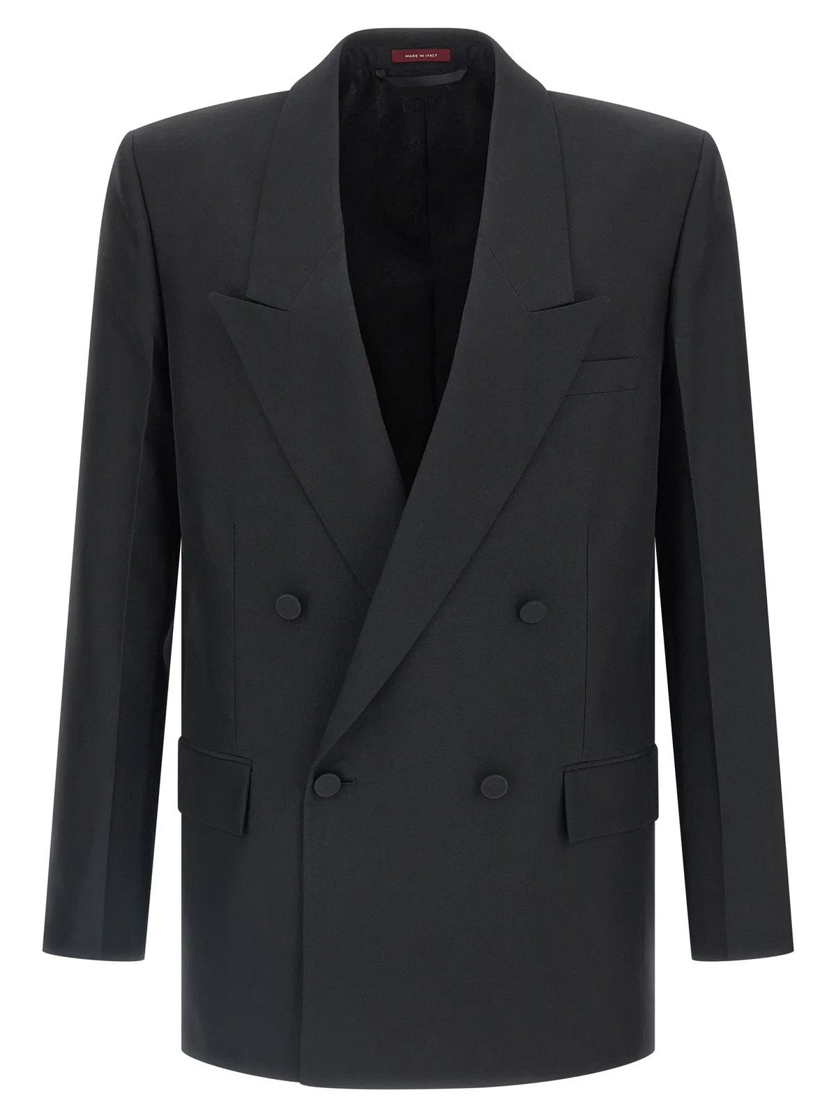 Gucci Double-Breasted Technical Panama Blazer