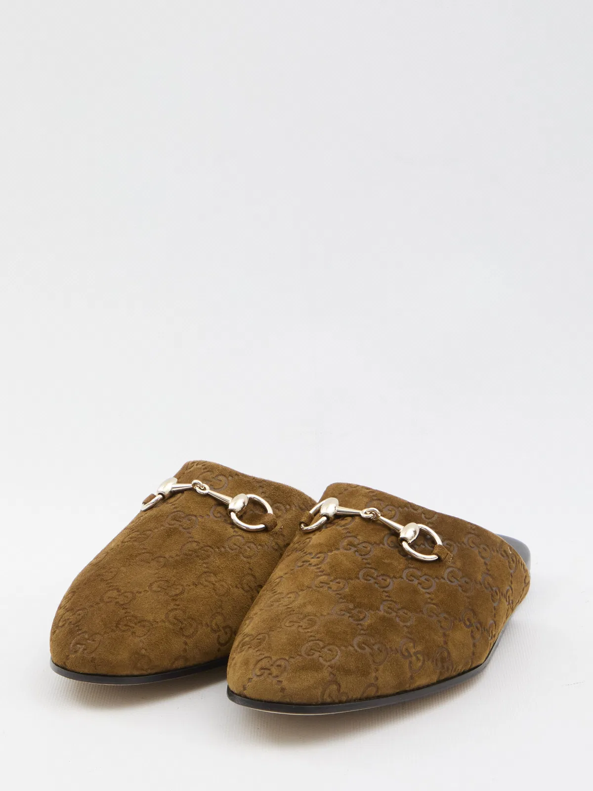 Gucci Camel Suede Slippers