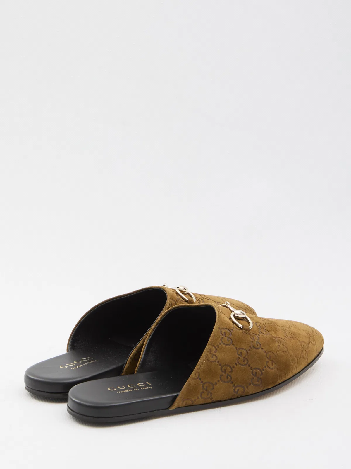 Gucci Camel Suede Slippers