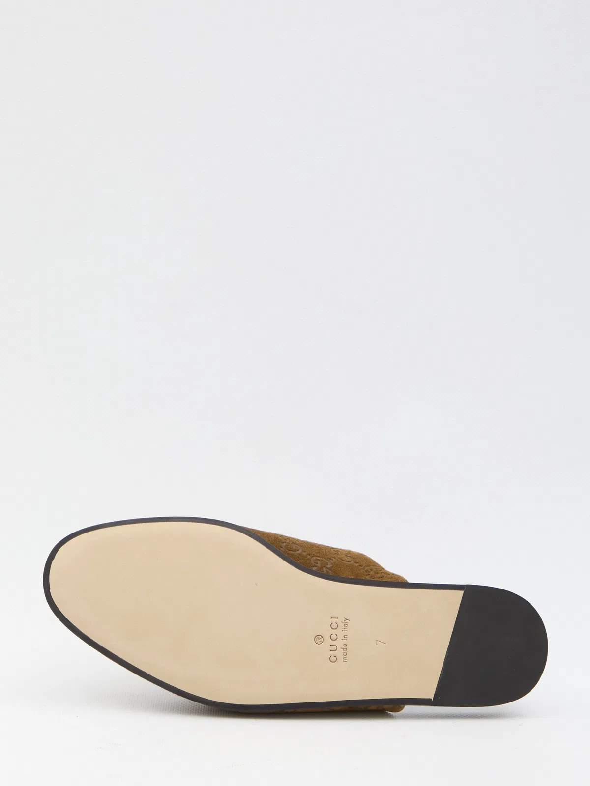 Gucci Camel Suede Slippers