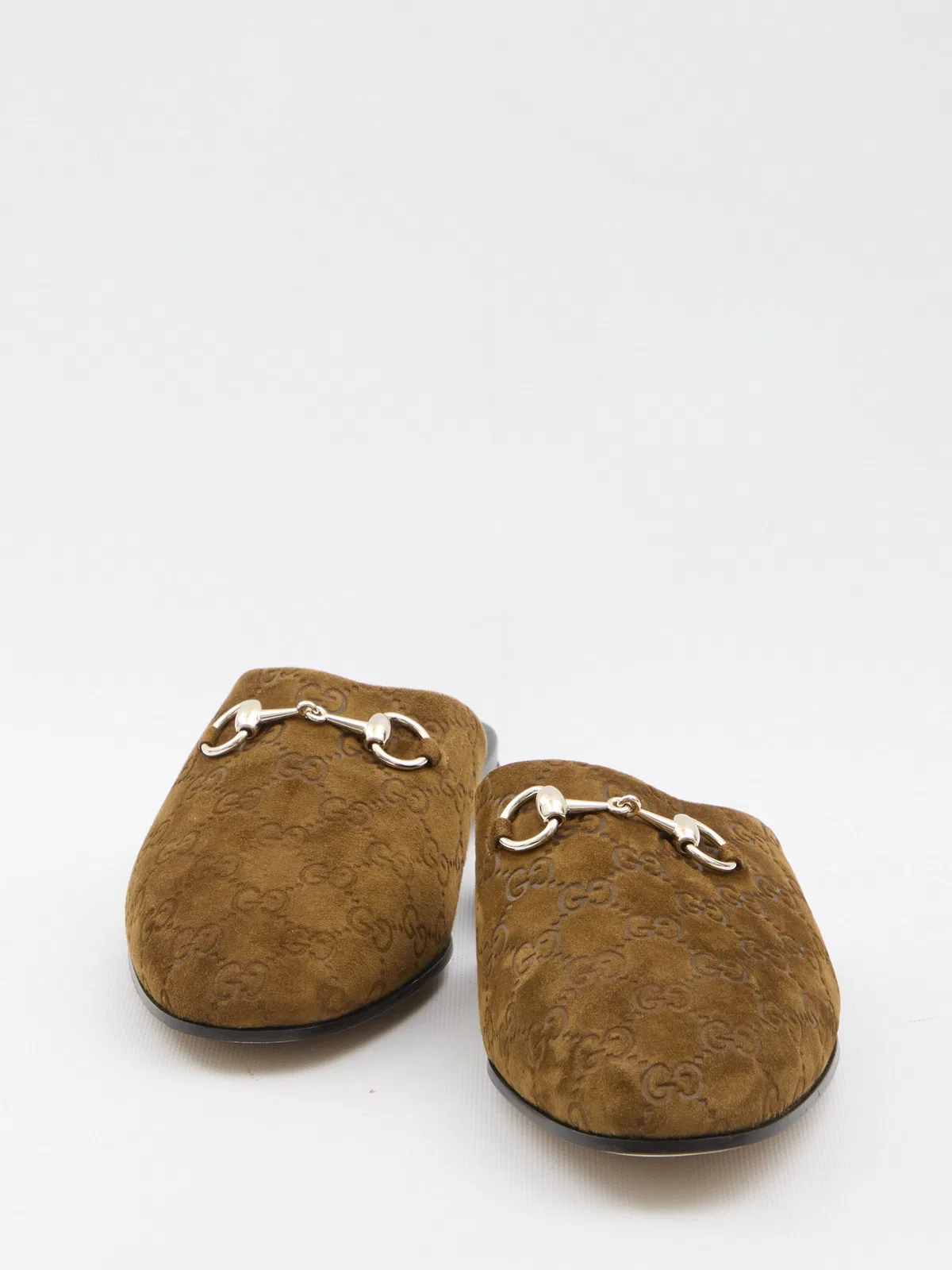 Gucci Camel Suede Slippers