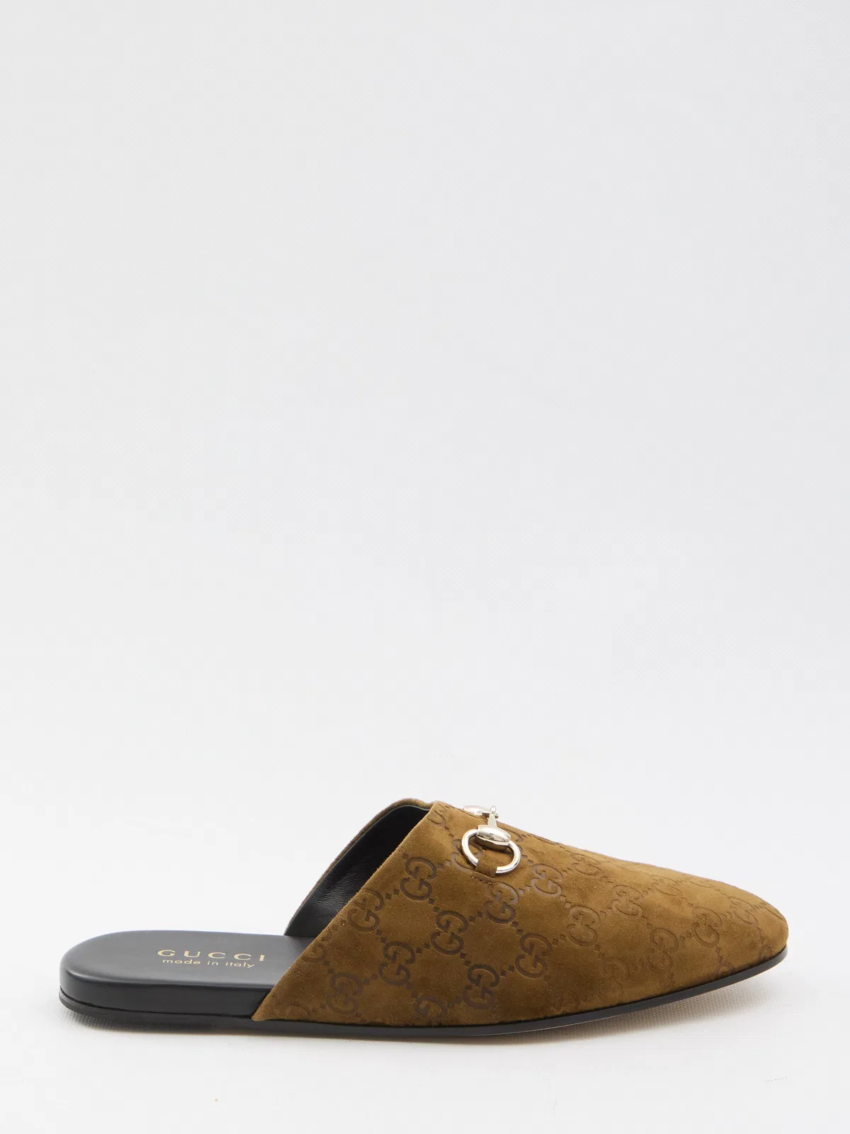 Gucci Camel Suede Slippers