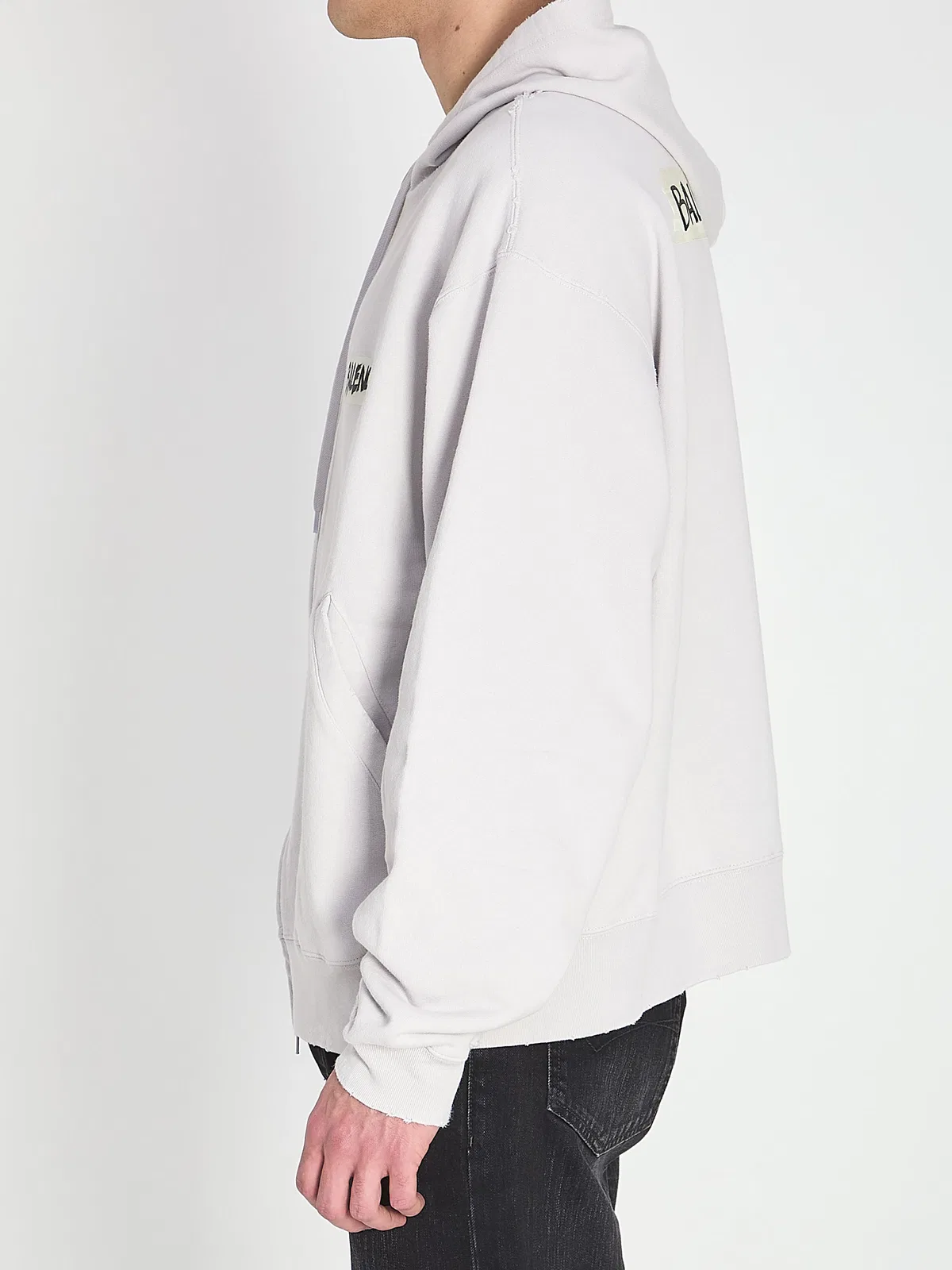 Balenciaga Zip-Up Hoodie In Masking Tape Design