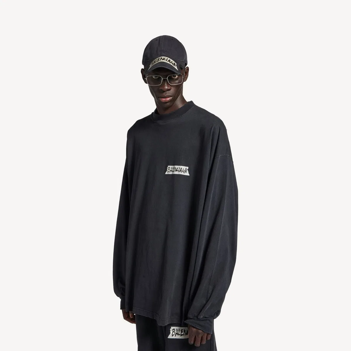Balenciaga Tee With Logo Detail