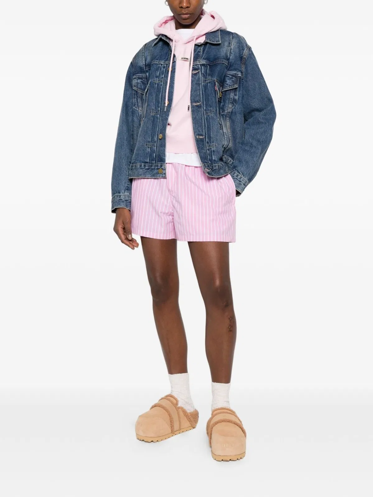 Balenciaga Pink White Boxer Short