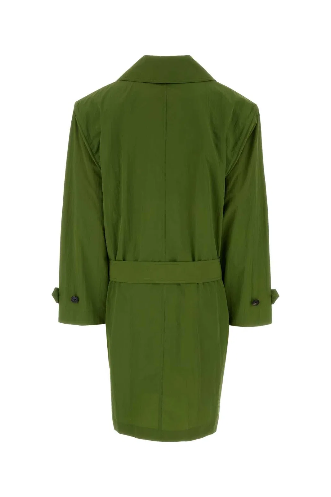 Saint Laurent Green Nylon Trench Coat