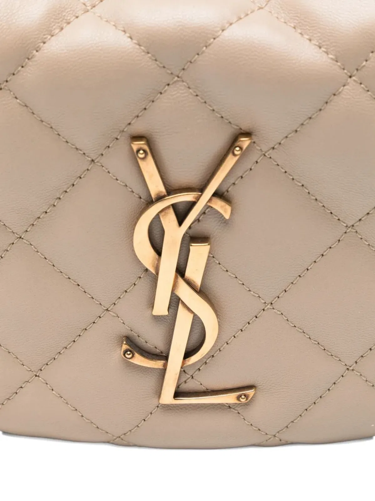 Saint Laurent Sand Nappa Leather Icarino Shoulder Bag