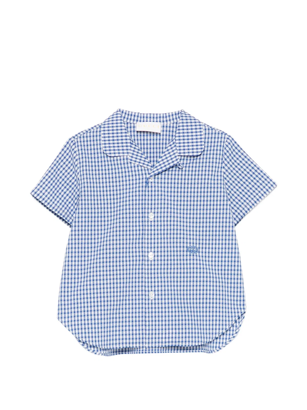 Gucci Kids Gingham Cotton Shirt
