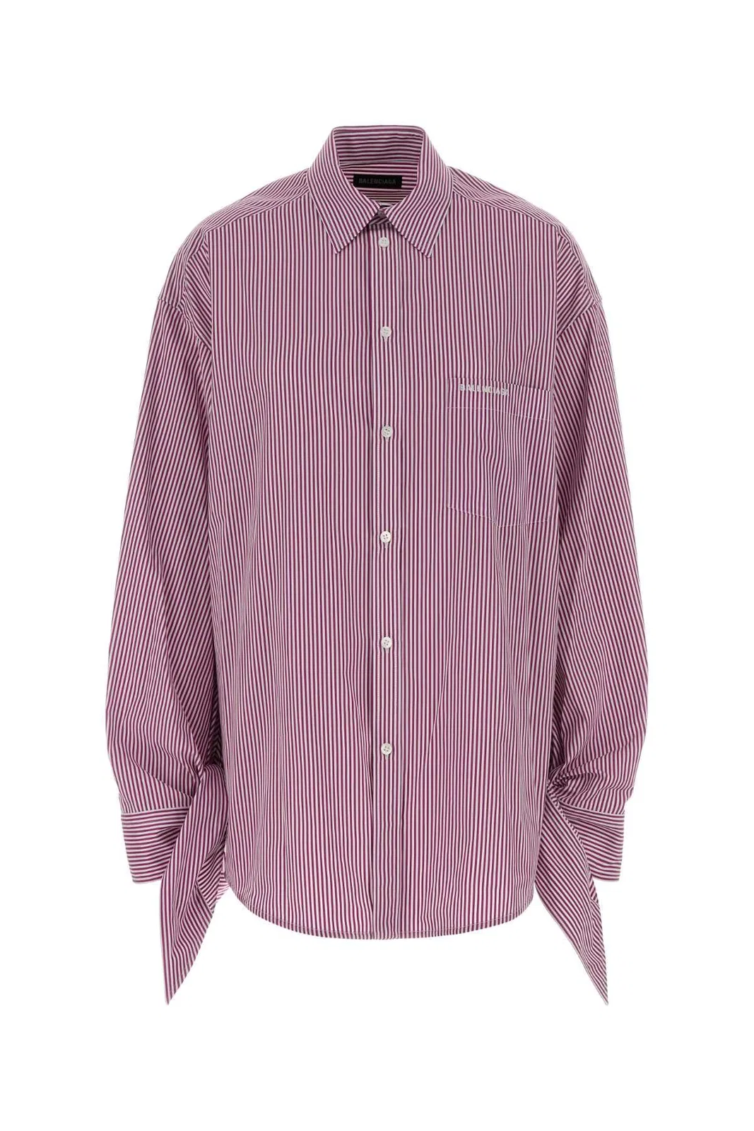Balenciaga Loose Striped Cotton Shirt