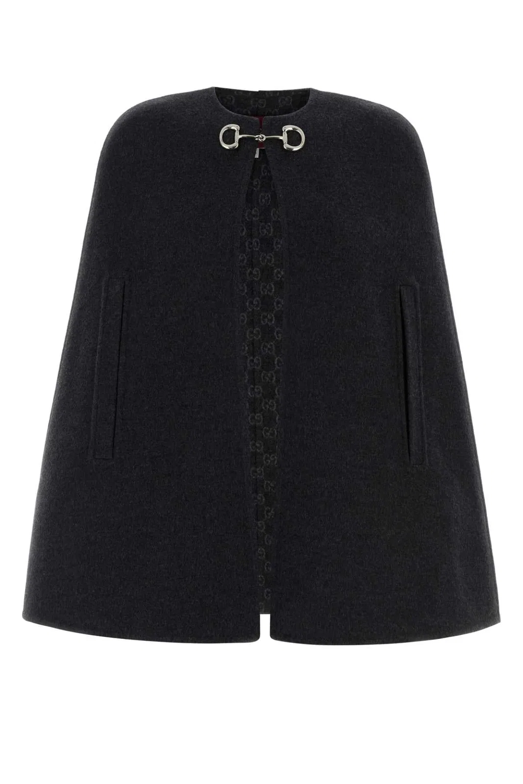 Gucci Charcoal Wool Blend Cape