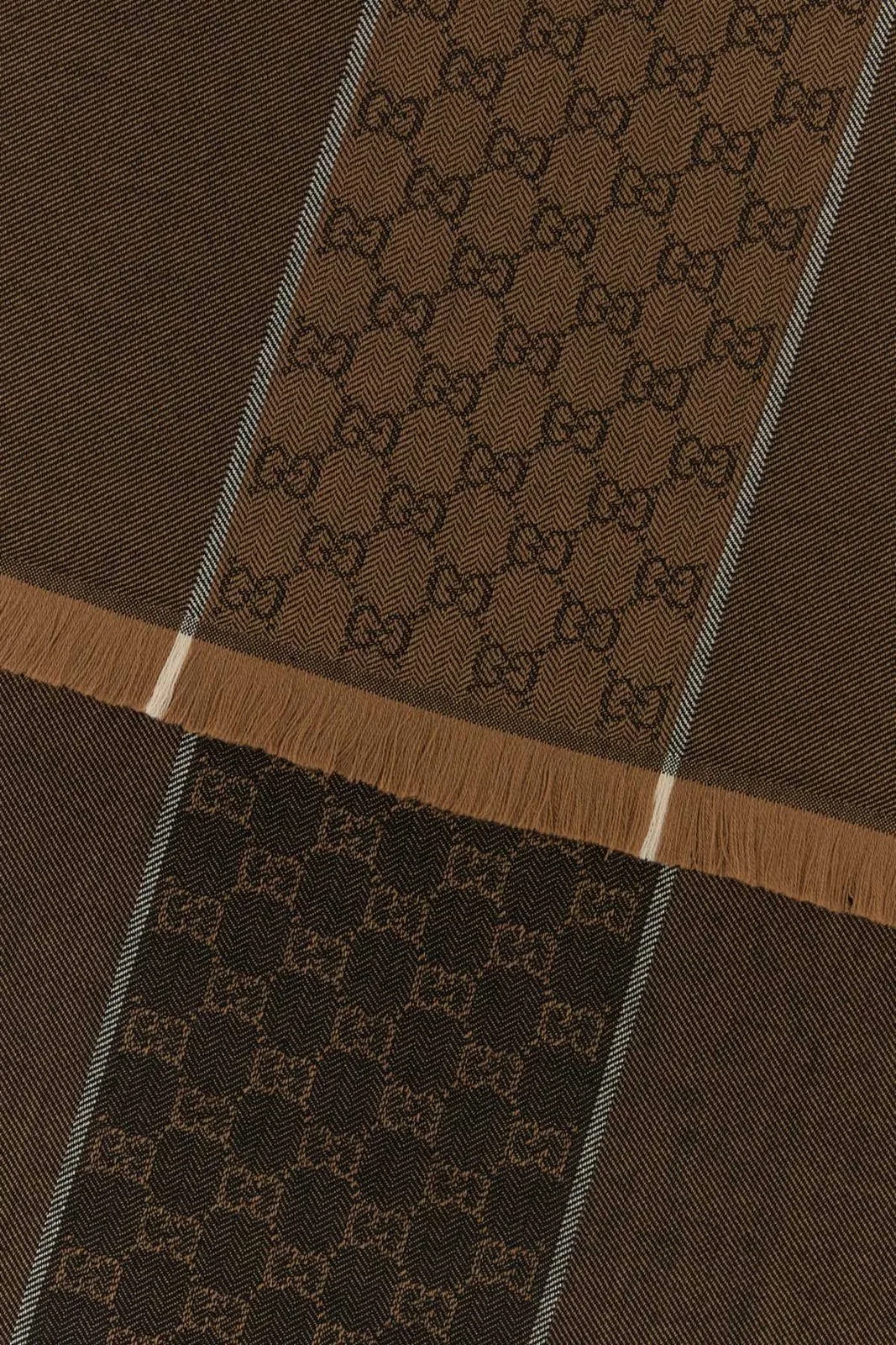 Gucci Camel Wool Scarf
