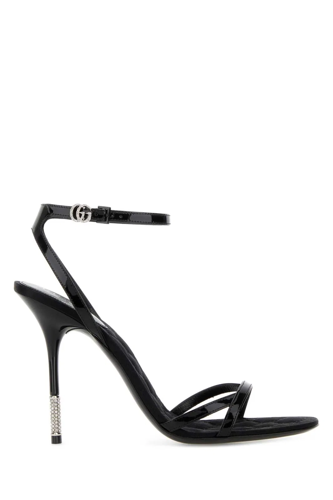 Gucci Black Leather Sandals