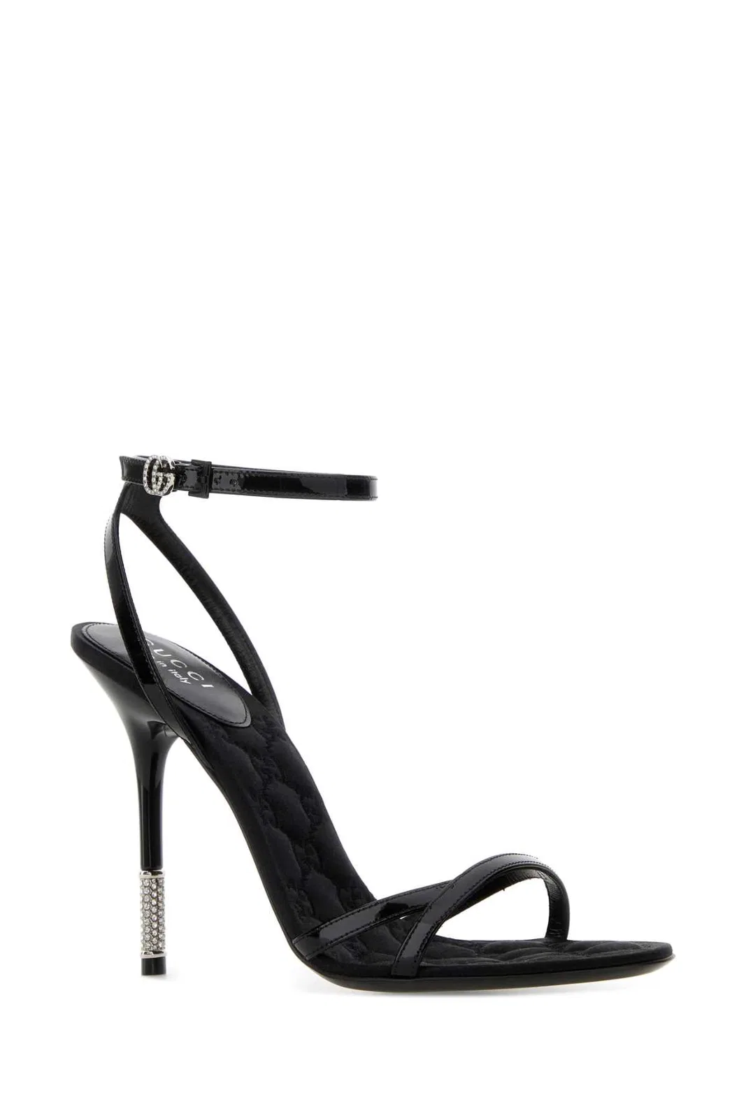 Gucci Black Leather Sandals