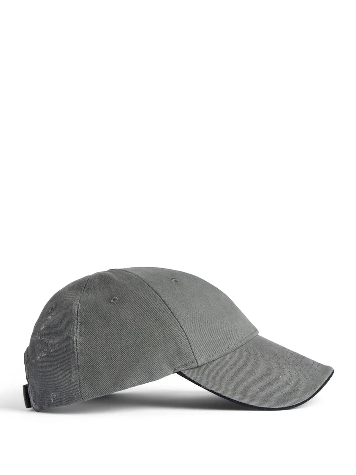 Balenciaga Tilted Typo Cap In Cotton Drill