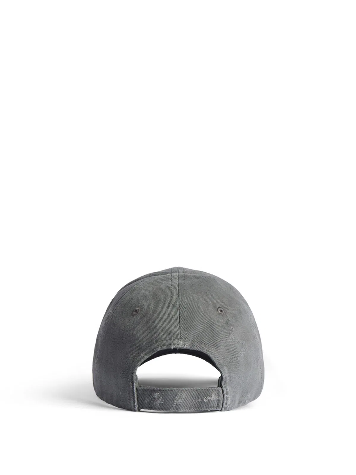 Balenciaga Tilted Typo Cap In Cotton Drill