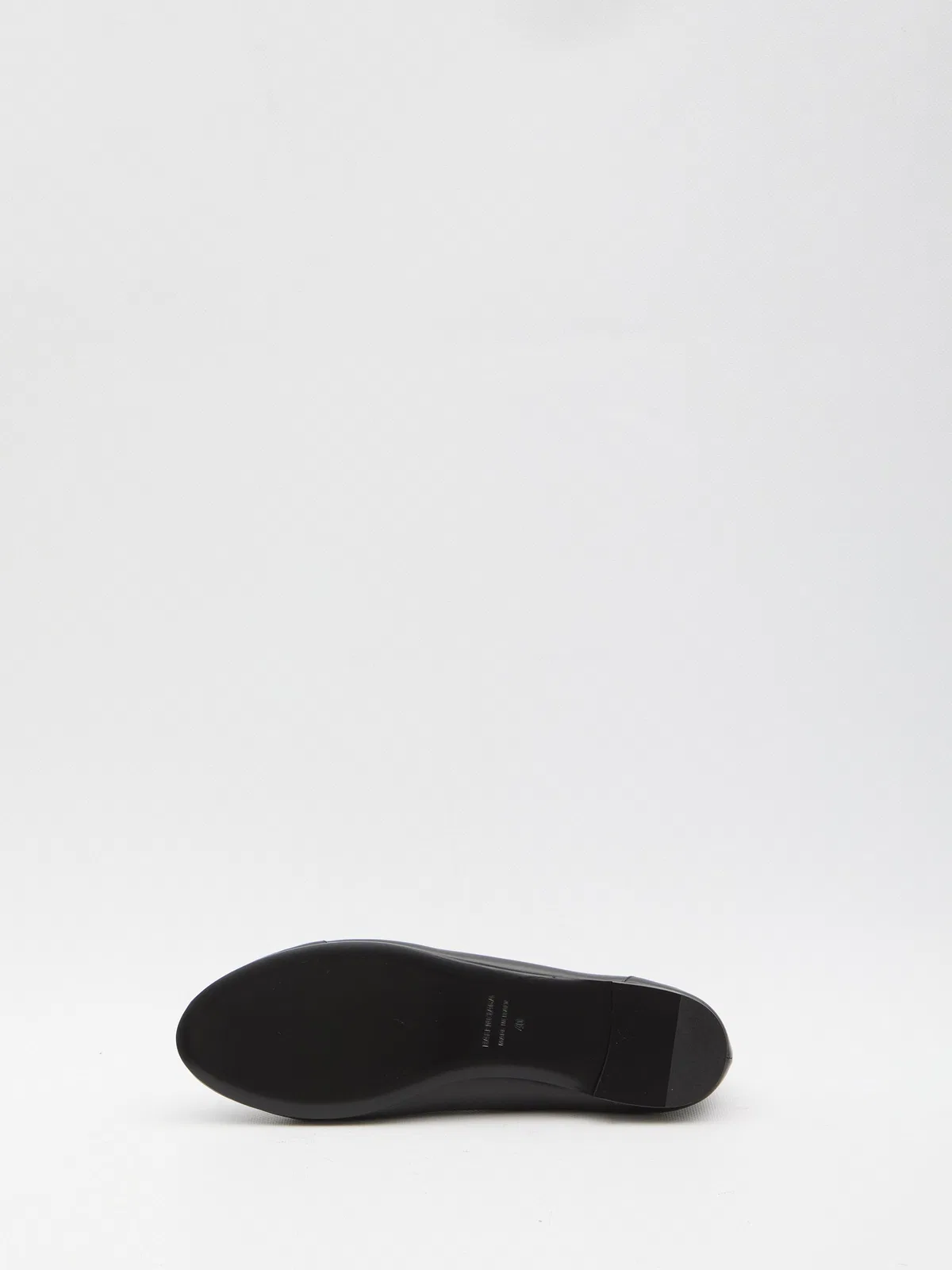 Balenciaga Black Leather City Up Ballerinas